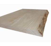 Table en frêne olivier - en bois brut avec écorce 